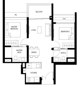 lentor-hills-residences-floor-plan-2-bedroom-(2)c-singapore