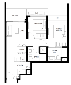 lentor-hills-residences-floor-plan-2-bedroom-(2)f-singapore