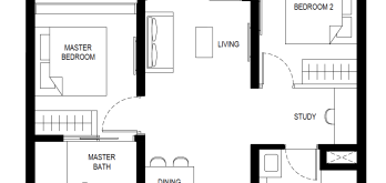 lentor-hills-residences-floor-plan-2-plus-study-(2+1)a-singapore