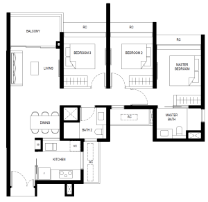 lentor-hills-residences-floor-plan-3-bedroom-(3)a-singapore