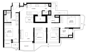 lentor-hills-residences-floor-plan-4-dual-key-(dk3)a2-singapore